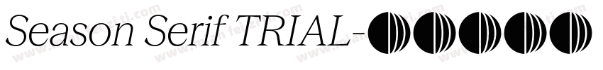 Season Serif TRIAL字体转换